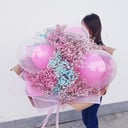 Композиция «Букет в стиле Барби» из гипсофил