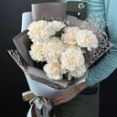 Букет из 11 Кремовых Диантусов из гвоздик