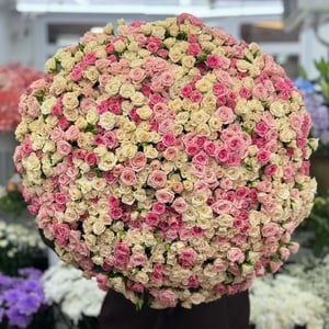 Букет «201 кустовая роза»