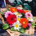 Сборный букет из ромашек