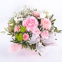 Композиция «Цветочный десерт» из хризантем и гвоздик