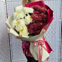 Букет «Кофе с Молоком» из хризантем