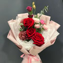 Букет из роз и хризантем Нежный