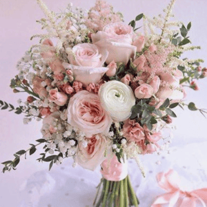 Букет невесты Пудровый акцент