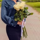 Букет «Роза белая 7 шт»