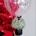 Подарочный набор «Гипсофила в коробке с шаром Bubble»