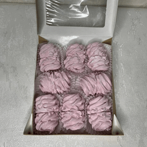 Зефирные завитки вишневые