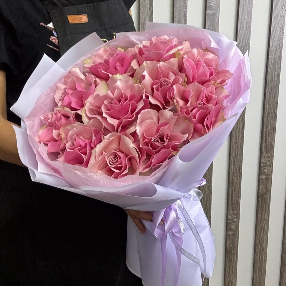 Нежный букет из французских роз