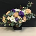 Композиция «Диадора» из роз и эустом