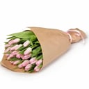 Букет «25 розовых тюльпанов в крафте»