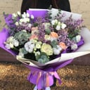 Букет «Шикарный микс» из сирени и эустом