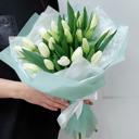 Букет «25 белоснежных тюльпанов»