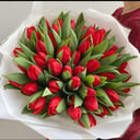 Букет из красных тюльпанов