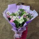 Букет Лизиантуса, Роз и Диантуса