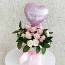 Подарочный набор «Розочки с сердцем в коробке»