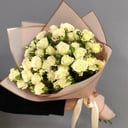 Букет «9 кремовых кустовых роз»