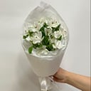 Букет «Альстромерия в белом крафте»