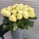 Букет «25 белых роз 70 см»