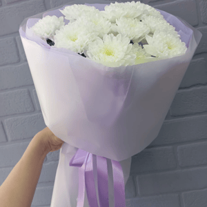Букет «Белоснежная хризантема»