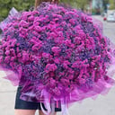 Букет «Сиреневое облако» из гипсофил