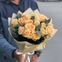 Букет «Персиковый джем» из роз