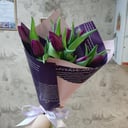 Букет «9 тюльпанов в оформлении»