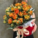 Композиция «Тюльпаны в коробке»