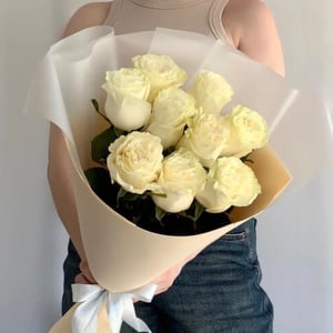 Букет «Белые розы 9 шт»