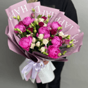 Букет «Милана» из пионов и роз