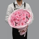 Букет «5 розовых хризантем»