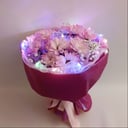 Букет хризантем в светодиодной упаковке