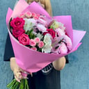 Букет из роз и лилии