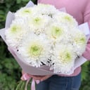 Букет «Ласковый момент» из хризантем