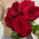 Букет «Розы Red Naomi под ленту»
