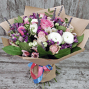 Букет «Горная лаванда» из роз и альстромерий