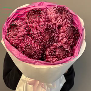 Букет «Роскошные хризантемы бигуди»