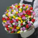 Букет 101 тюльпан микс