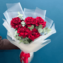 Букет из кружевных красных роз