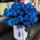 Шляпная коробка с цветами «Луи бутон»