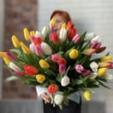 Букет «Фейерверк» из тюльпанов