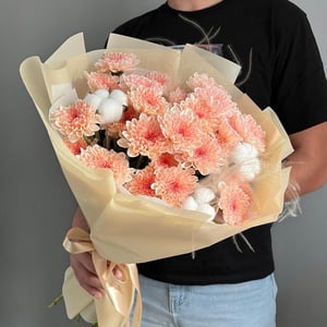 Букет «"Краски осени"» из хризантем