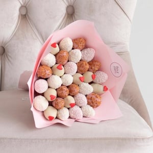 Букет из клубники в шоколаде "Фрезе" S