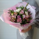 Букет Роз, Гвоздик и Эустом