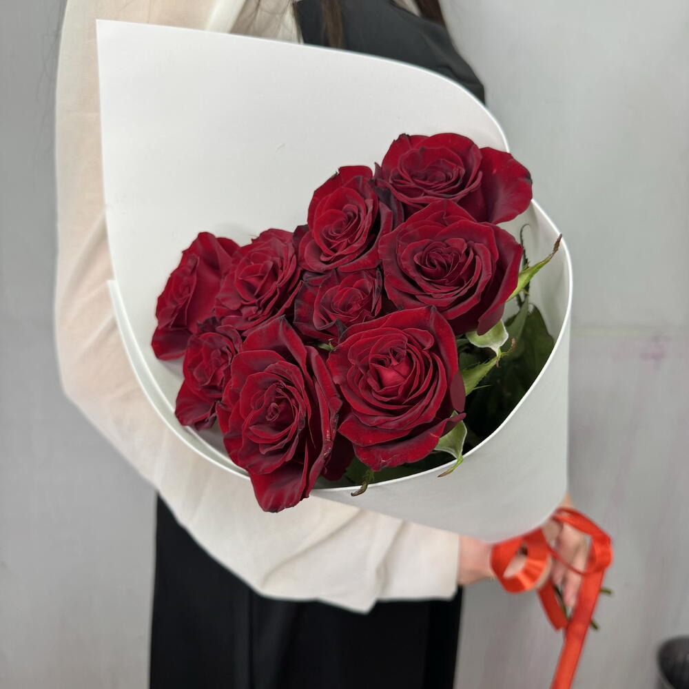 Классический букет красных роз