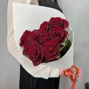 Классический букет красных роз