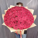 Букет из 101 ароматной красной розы