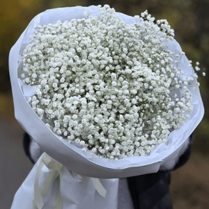 Букет цветов из гипсофилы