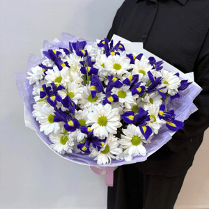 Букет «Изящный ритм» из хризантем