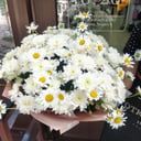 Букет «Солнечное утро» из ромашек и хризантем