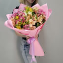 Букет «Солнечные блики» из альстромерий